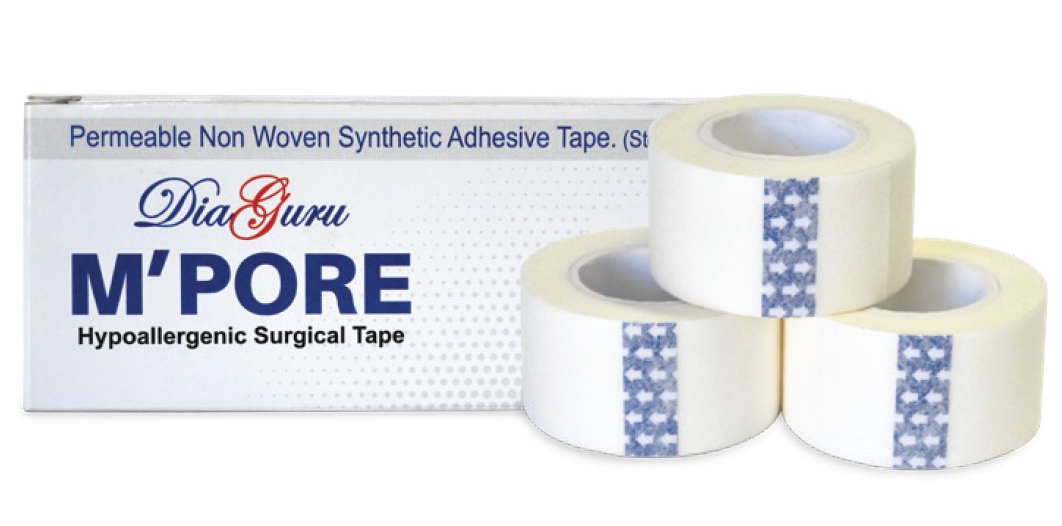 Diaguru Mpore Hypoallergic Surgical Paper Tape 2.5cm x 9.1m Box/12